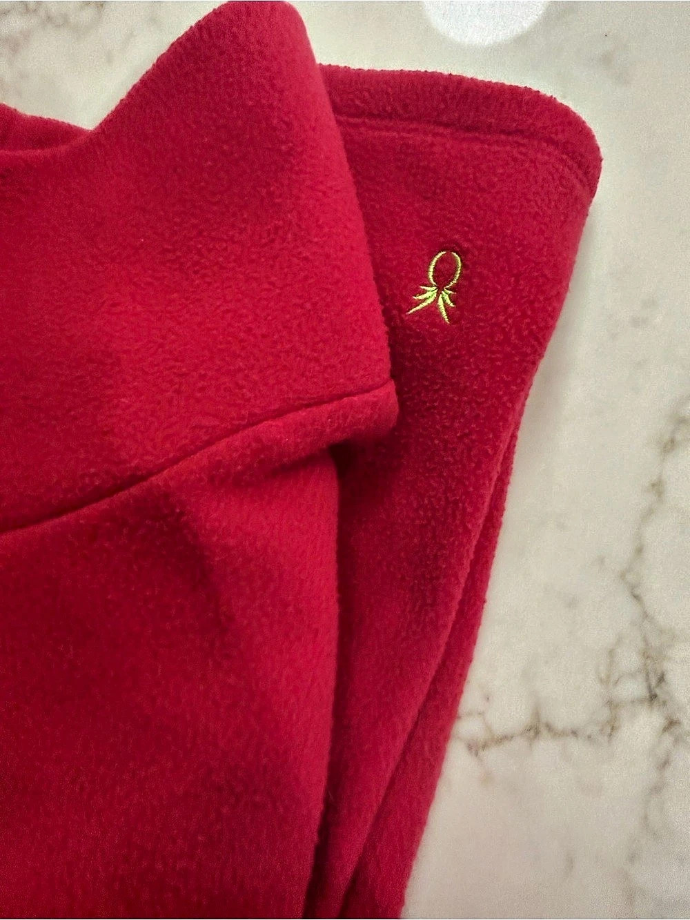 Dudley Stephens Park Slope Turtleneck Fleece Pullover Pink Medium - Picture 3 of 4